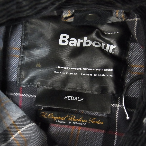 実際に弊社で買取させて頂いたBARBOUR/バブアー BEDALE/ビデイル オイルドジャケット スリムフィット 1102049/32の画像 2枚目