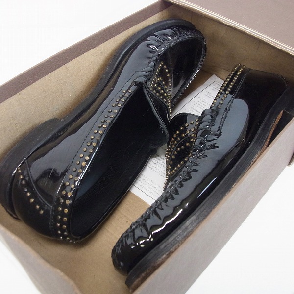 実際に弊社で買取させて頂いたCAMINANDO/カミナンド×ナノユニバース 14AW Studs Penny Loafer/スタッズローファー 14167/9の画像 8枚目