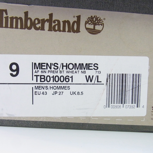 実際に弊社で買取させて頂いたTimberland/ティンバーランド 6インチ プレミアム ブーツ TB010061/9Wの画像 8枚目