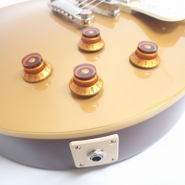 実際に弊社で買取させて頂いた★【新品同様】Epiphone/エピフォン ENS-MGCH1 Les Paul Standard Metallic Gold エレキギターの画像 4枚目