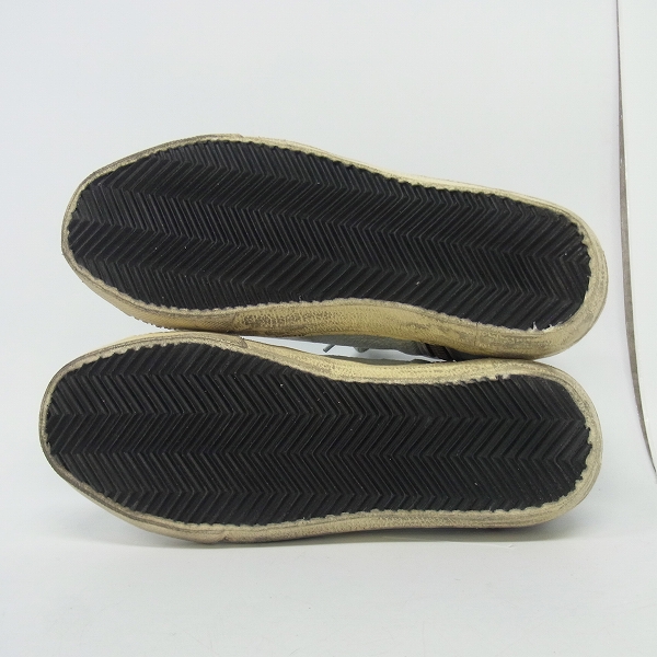 実際に弊社で買取させて頂いたGOLDEN GOOSE/ゴールデングース  GGDB-SLIDE /スライド USED加工 サイドジップ スニーカー GARWS595/37の画像 2枚目