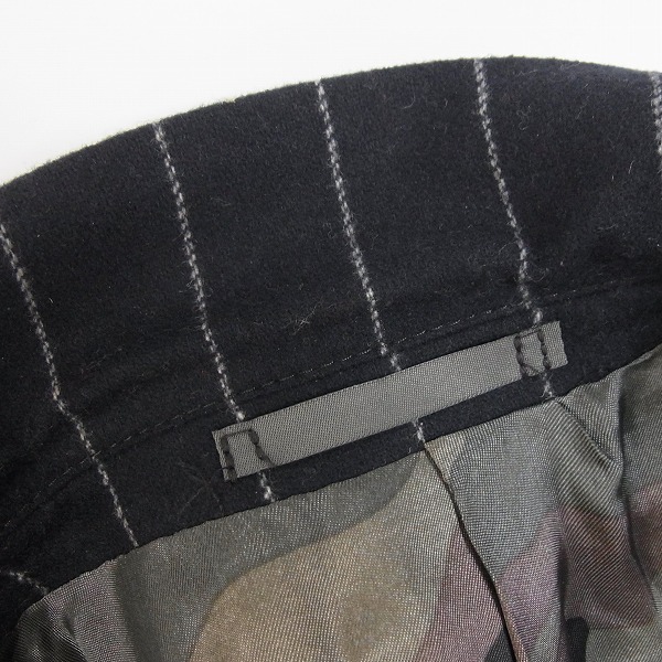 実際に弊社で買取させて頂いたHYDROGEN/ハイドロゲン×Luigi Bianchi Mantova メルトン ストライプ ダブル テーラードジャケット 46Rの画像 6枚目