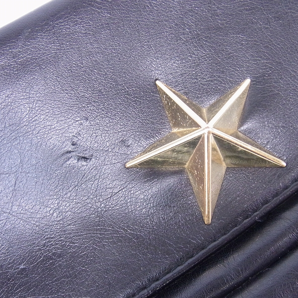 実際に弊社で買取させて頂いたGIVENCHY/ジバンシー スタッズ ポーチ 星 ブラックの画像 7枚目