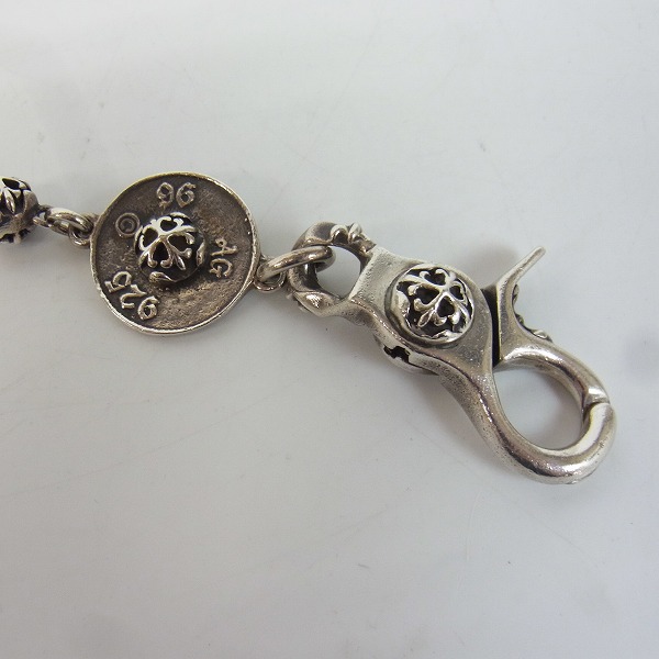 実際に弊社で買取させて頂いた【ギャラ付き】A&G/エー&ジー クロスボール ウォレットチェーン 2クリップ カスタムの画像 1枚目