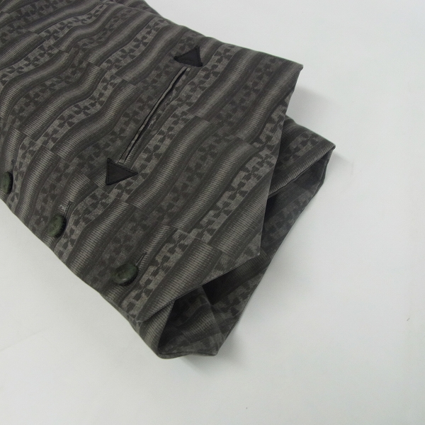 実際に弊社で買取させて頂いたFACTOTUM/ファクトタム クロス柄/レザー切替 ベスト/48の画像 6枚目