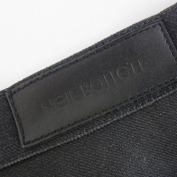 実際に弊社で買取させて頂いたNEIL BARRETT/ニールバレット レザー切り替え デニムパンツ/32の画像 3枚目