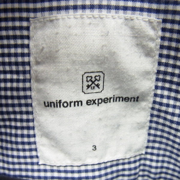実際に弊社で買取させて頂いたuniform experiment/ユニフォームエクスペリメント 長袖シャツ UE-110048/Lの画像 2枚目