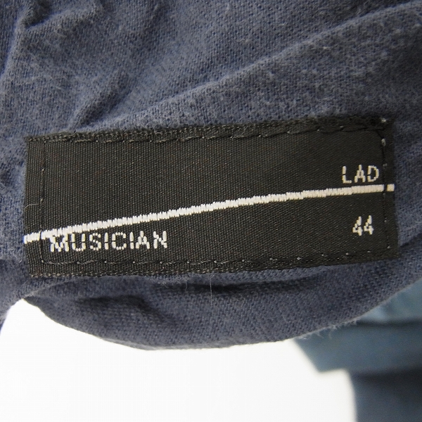 実際に弊社で買取させて頂いたLAD MUSICIAN/ラッドミュージシャン クロップドワイドパンツ/NVY /44の画像 2枚目