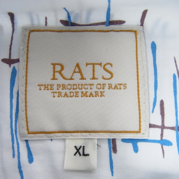 実際に弊社で買取させて頂いたRats/ラッツ 17SS アトミック/クレイジーパターン 長袖 シャツ 17RS-0408/XLの画像 2枚目