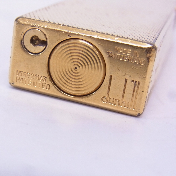 実際に弊社で買取させて頂いたdunhill/ダンヒル サイドローラーガスライター ゴールドの画像 2枚目