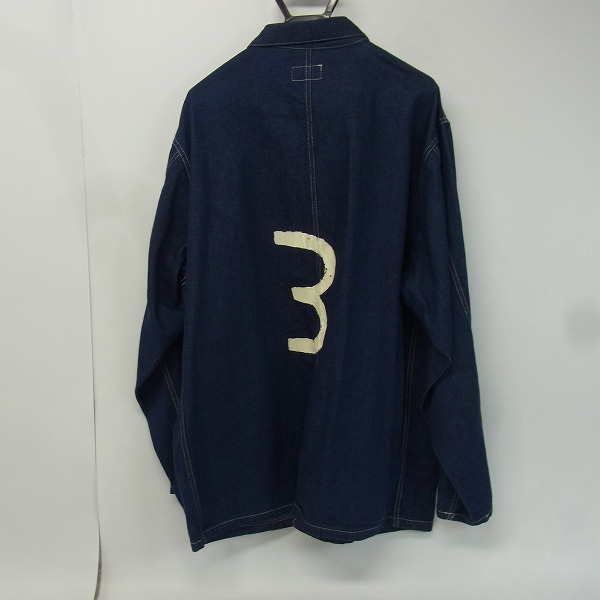 実際に弊社で買取させて頂いたBLUE BLUE/ブルーブルー ペイント加工 デニムジャケット/3の画像 1枚目