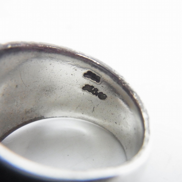 実際に弊社で買取させて頂いたA&G/エー&ジー ダブルクロスカボションストーンセットリング 17号の画像 3枚目