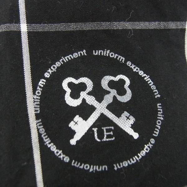 実際に弊社で買取させて頂いたunfiorm experiment/ユニフォームエクスペリメント ウィンドーペーン シャツ UE-150033/3の画像 6枚目