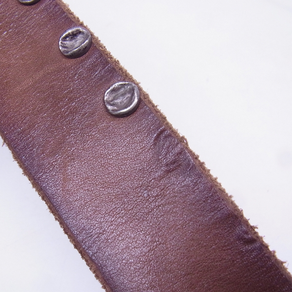 実際に弊社で買取させて頂いたMIHARAYASUHIRO/ミハラヤスヒロ レザーベルトの画像 4枚目