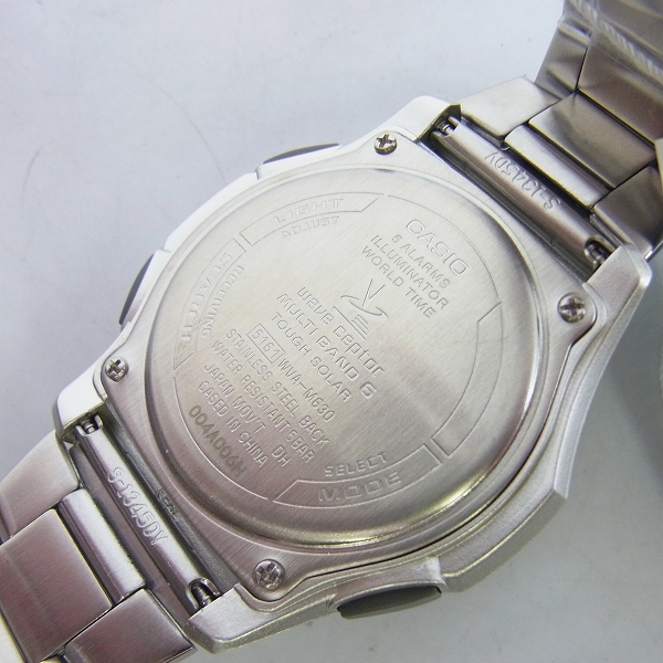 実際に弊社で買取させて頂いたCASIO/カシオ ウェーブセプター ソーラー コンビネーション 腕時計 WVA-M630D-1A2JFの画像 3枚目