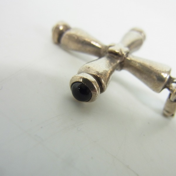 実際に弊社で買取させて頂いたLoree Rodkin/ローリーロドキン チューブクロスペンダント w/ストーンの画像 4枚目