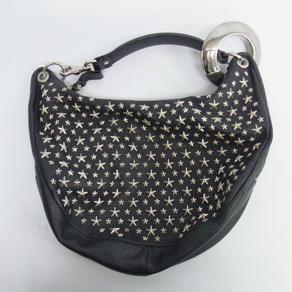 実際に弊社で買取させて頂いたJimmy Choo/ジミーチュウ スタースタッズ レザー ハンドバッグの画像 1枚目