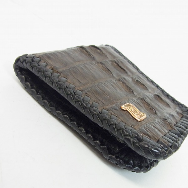 実際に弊社で買取させて頂いたSTANLEY GUESS/スタンリーゲス クロコダイル 2つ折り財布/ウォレットの画像 2枚目