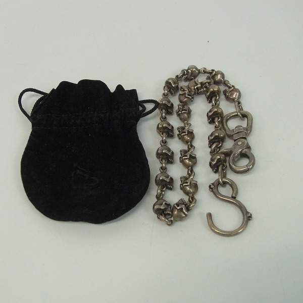 実際に弊社で買取させて頂いたTHIRTEEN DESIGNS/サーティーンデザインズ マッドスカルリンク ウォレットチェーンの画像 7枚目