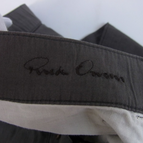 実際に弊社で買取させて頂いたRick Owens/リックオウエンス OLMAR and MIRTA ラムレザー切替パンツ/XSの画像 3枚目