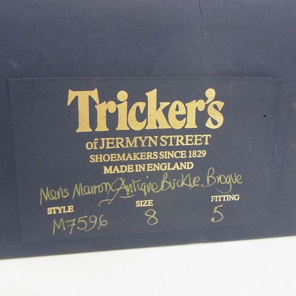 実際に弊社で買取させて頂いたTrickers/トリッカーズ メリージェーン レザーシューズ M7596/8の画像 6枚目