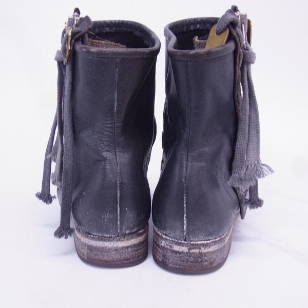 実際に弊社で買取させて頂いたMIHARAYASUHIRO/ミハラヤスヒロ ドレープリボンブーツ 25.5の画像 1枚目