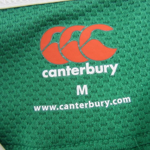 実際に弊社で買取させて頂いたカンタベリー 2015 ラグビーW杯 アイルランド代表 ホームジャージ/ユニフォーム/Mの画像 2枚目