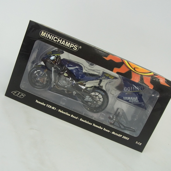 実際に弊社で買取させて頂いたMINICHAMPS/ミニチャンプス ヤマハ 1/12 Yamaha YZR-M1 Valentino Rossi GAULOISES Moto GP2005 