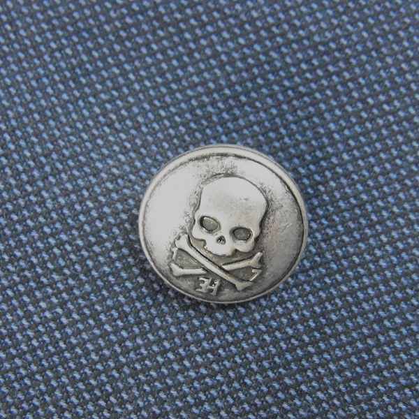 実際に弊社で買取させて頂いたHYDROGEN/ハイドロゲン×ルイジビアンキ コラボジャケット スカルボタン 44の画像 8枚目