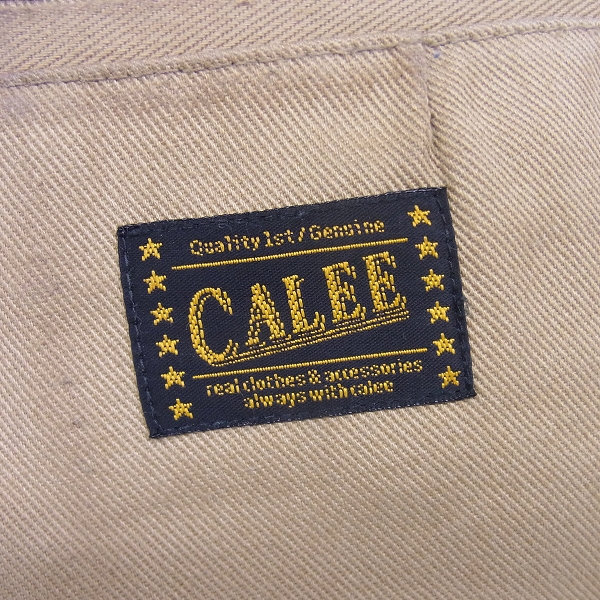 実際に弊社で買取させて頂いたCALEE/キャリー GENUINE WEAR ベージュ系 ワークパンツ/Mの画像 2枚目