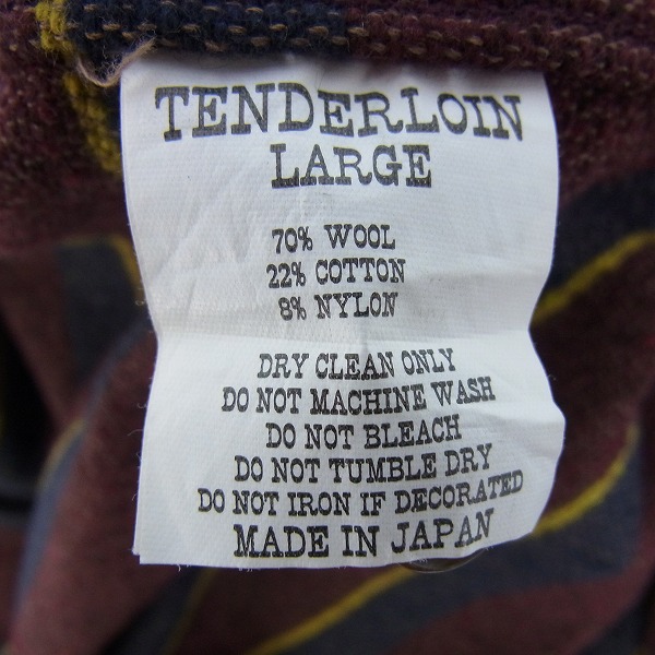 TENDERLOIN/テンダーロイン T-BLANKET SHT B ブランケットシャツ ...