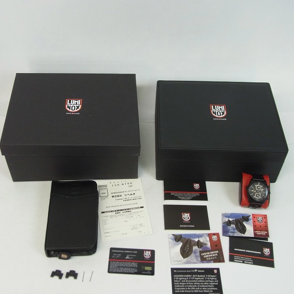 実際に弊社で買取させて頂いたLUMINOX/ルミノックス SR-71 ブラックバード 9080 SERIES 腕時計/自動巻き 9086Blackoutの画像 8枚目
