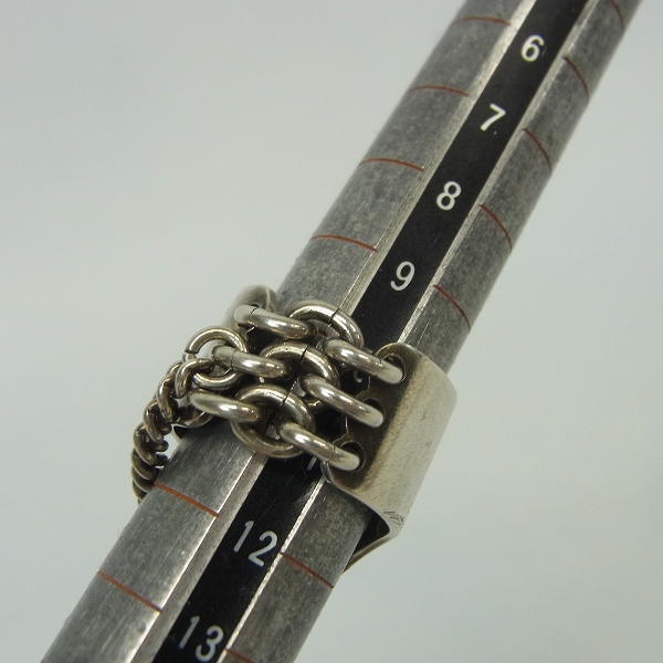 実際に弊社で買取させて頂いたアンドゥムルメステール  Locking アーマーリング チェーン 10号の画像 7枚目
