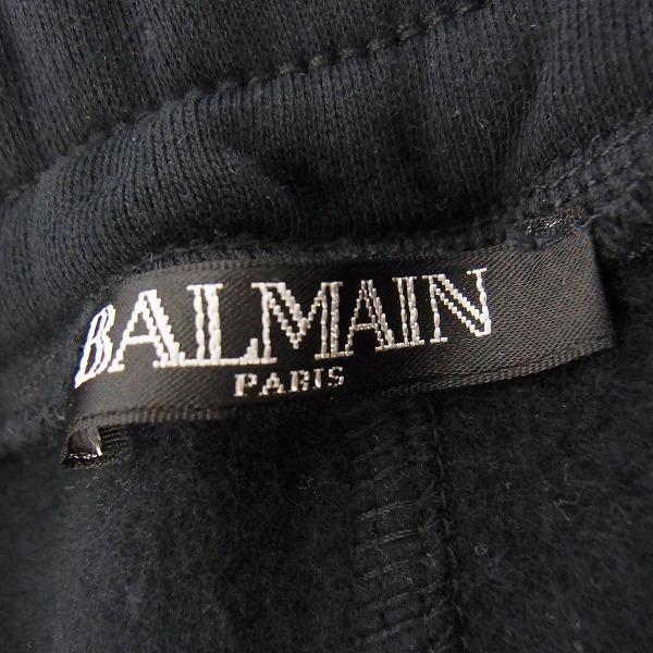 実際に弊社で買取させて頂いた【JPタグ有】BALMAIN/バルマン 裏フリース バイカー リブスウェットパンツ W7H5583J928/Mの画像 2枚目