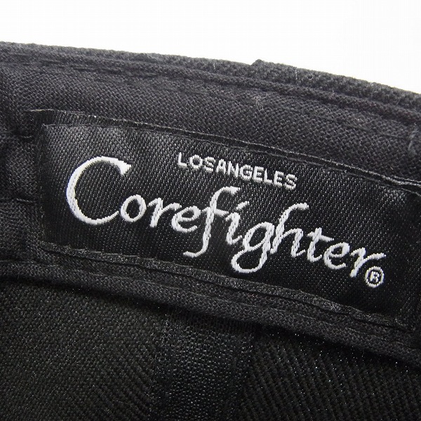実際に弊社で買取させて頂いたCOREFIGHTER/コアファイター LOSANGELS Corefighter 刺繍 SNAP BACK/キャップ ブラックの画像 5枚目