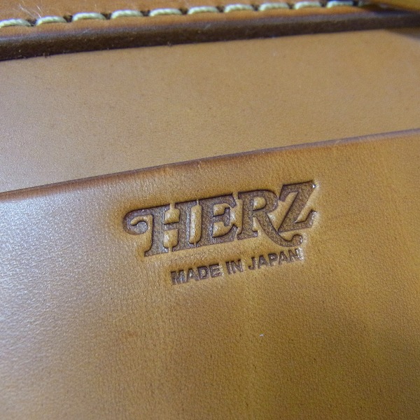 実際に弊社で買取させて頂いたHERZ/ヘルツ ショルダー 2way レザークラシック樽型ミニバッグ/ショルダーの画像 5枚目