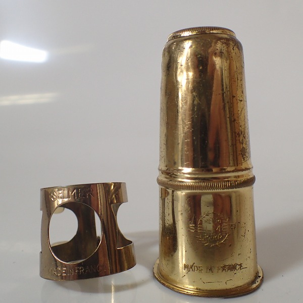実際に弊社で買取させて頂いたSELMER/セルマー アルトサックス用マウスピース S90 180 SELMERリガチャー/キャップ付きの画像 6枚目