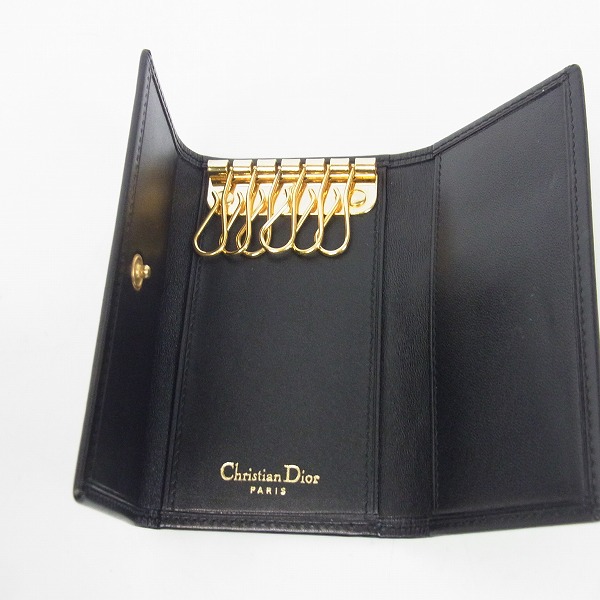 実際に弊社で買取させて頂いたChristian Dior/クリスチャン・ディオール 6連レザーキーケースの画像 4枚目