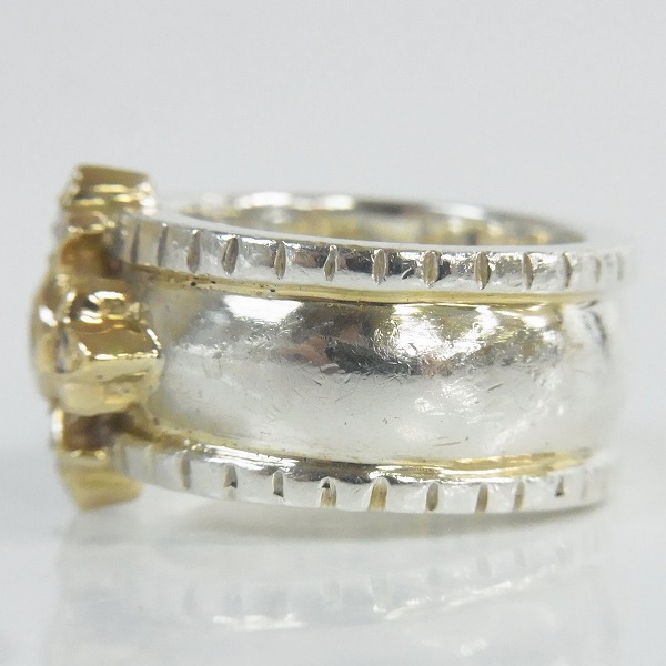 実際に弊社で買取させて頂いたLoree Rodkin/ローリーロドキン WIDE RIDGED BAND W/ラージファンシークロス 18K リング 13.5号の画像 4枚目