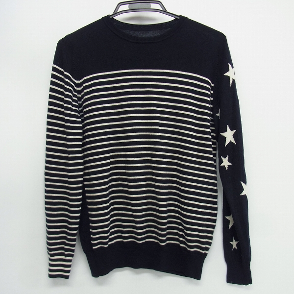 実際に弊社で買取させて頂いたuniform experiment/ユニフォームエクスペリメント NUMBERING STAR PANEL BORDER CREW NECK KNIT/2