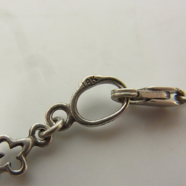 実際に弊社で買取させて頂いたLoree Rodkin/ローリーロドキン K18/SV925 コンビ ゴシック クロス チェーン/46㎝の画像 4枚目