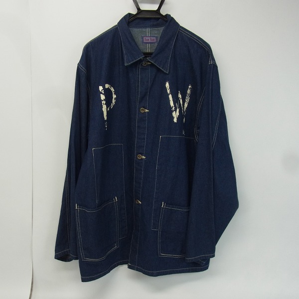実際に弊社で買取させて頂いたBLUE BLUE/ブルーブルー ペイント加工 デニムジャケット/3