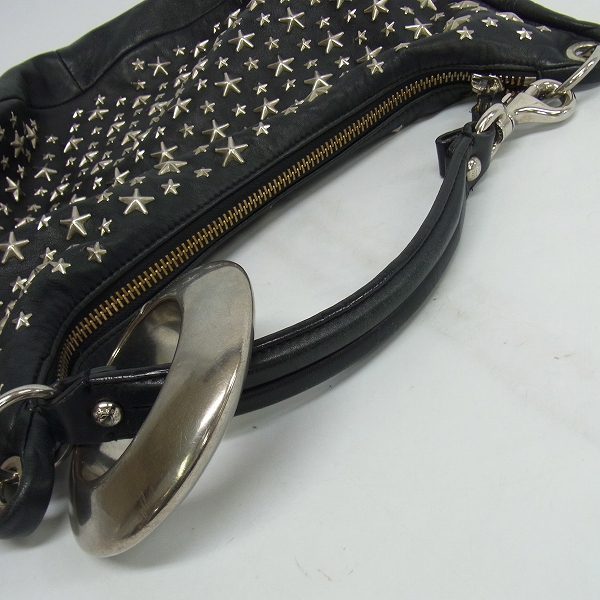 実際に弊社で買取させて頂いたJimmy Choo/ジミーチュウ スタースタッズ レザー ハンドバッグの画像 3枚目
