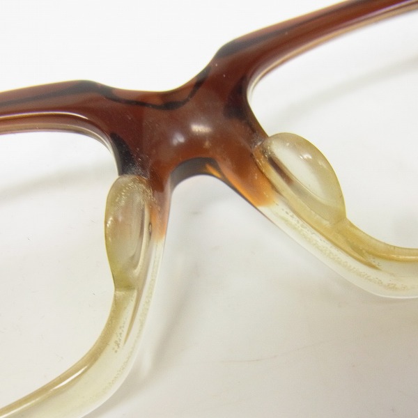 実際に弊社で買取させて頂いたOLIVER GOLDSMITH/オリバーゴールドスミス KOLUS 度入り眼鏡/メガネフレーム クリア/茶 の画像 2枚目