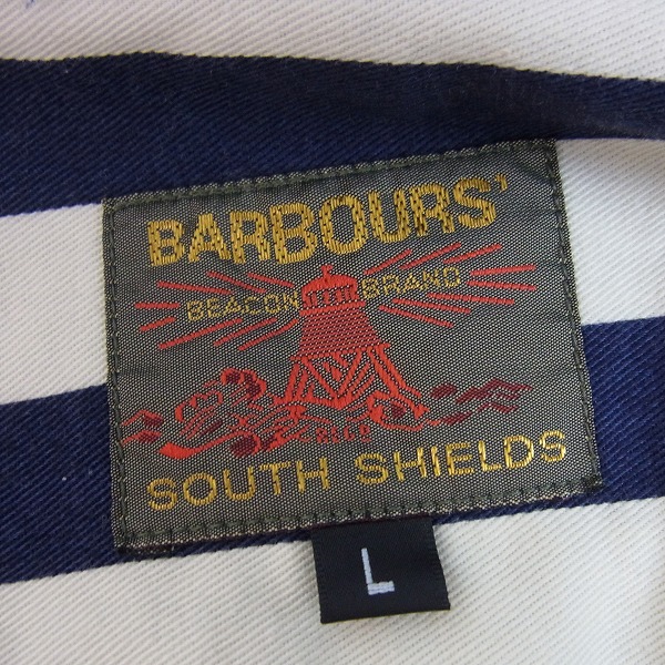 実際に弊社で買取させて頂いたBARBOUR SOUTH SHIELD/バブアー サウス シールド コーデュロイ切替 ジャケット/Lの画像 2枚目