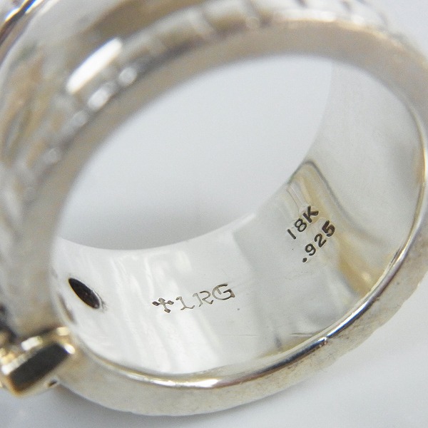実際に弊社で買取させて頂いたLoree Rodkin/ローリーロドキン WIDE RIDGED BAND W/ラージファンシークロス 18K リング 13.5号の画像 5枚目