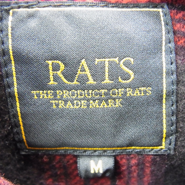 実際に弊社で買取させて頂いたRats/ラッツ 長袖チェック フランネルシャツ 17RS-01103/Mの画像 2枚目