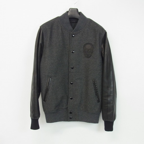 実際に弊社で買取させて頂いたlucien pellat-finet/ルシアンペラフィネ カシミヤ×ホースハイド スタジャン/ブルゾン S