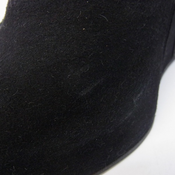 実際に弊社で買取させて頂いたANN DEMEULEMEESTER/アンドゥムルメステール 切替 ウェッジ ブーツ 38の画像 6枚目