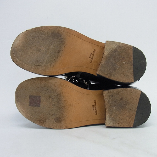 実際に弊社で買取させて頂いたGIVENCHY/ジバンシィ チェーン レザーショートブーツ 37の画像 2枚目